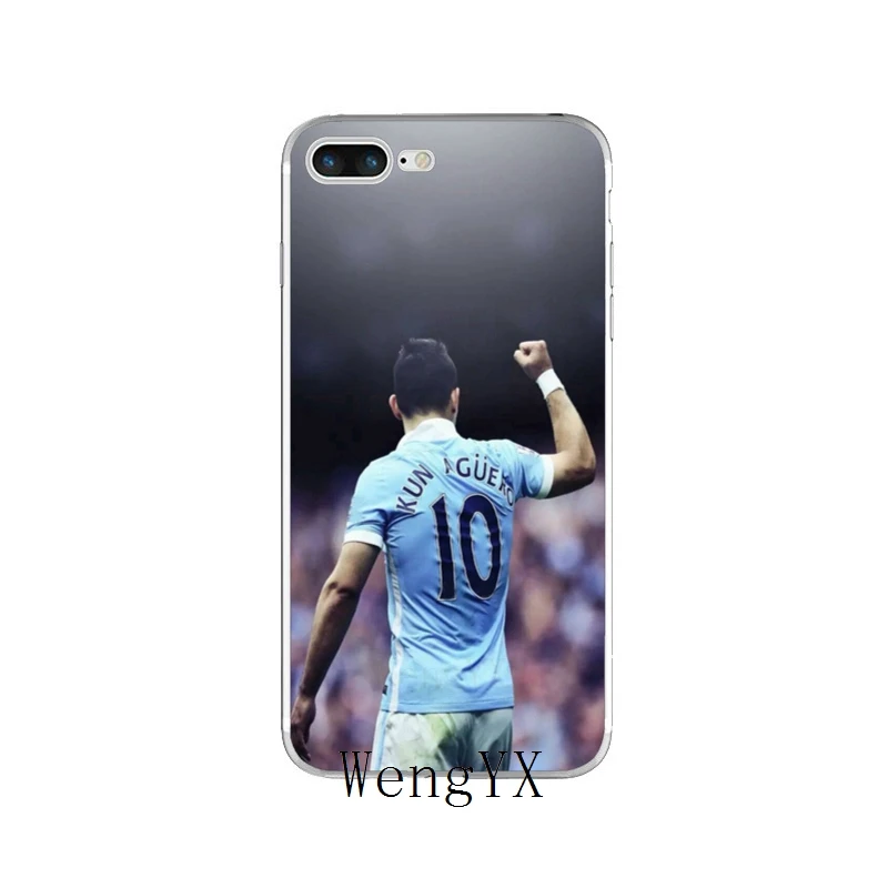 WengYX футболист Sergio Aguero 10 постер тонкий силиконовый мягкий чехол для телефона для iPhone X 8 8plus 7 7plus 6 6s plus 5 5S 5c SE 4 4S