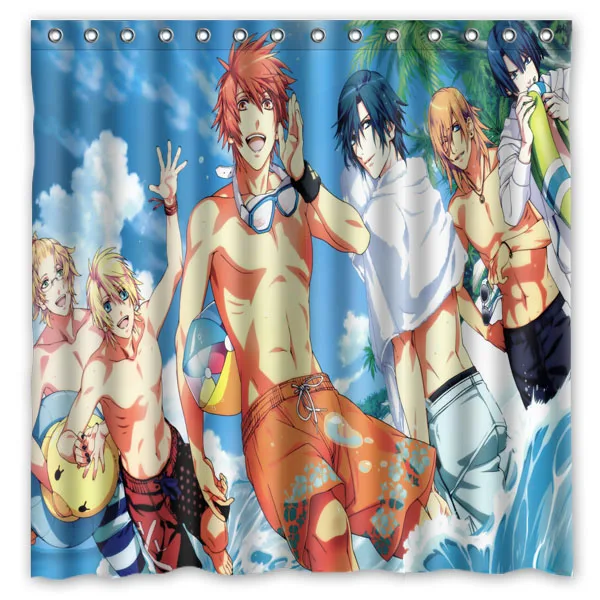 Декоративная занавеска для душа Uta no Prince Sama из водонепроницаемой полиэстерной