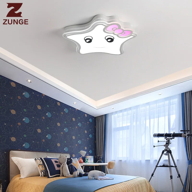 kids bedroom ceiling lamp girls room boy light led star lights child lighting fixtures modem study children ZUNGE | Лампы и освещение