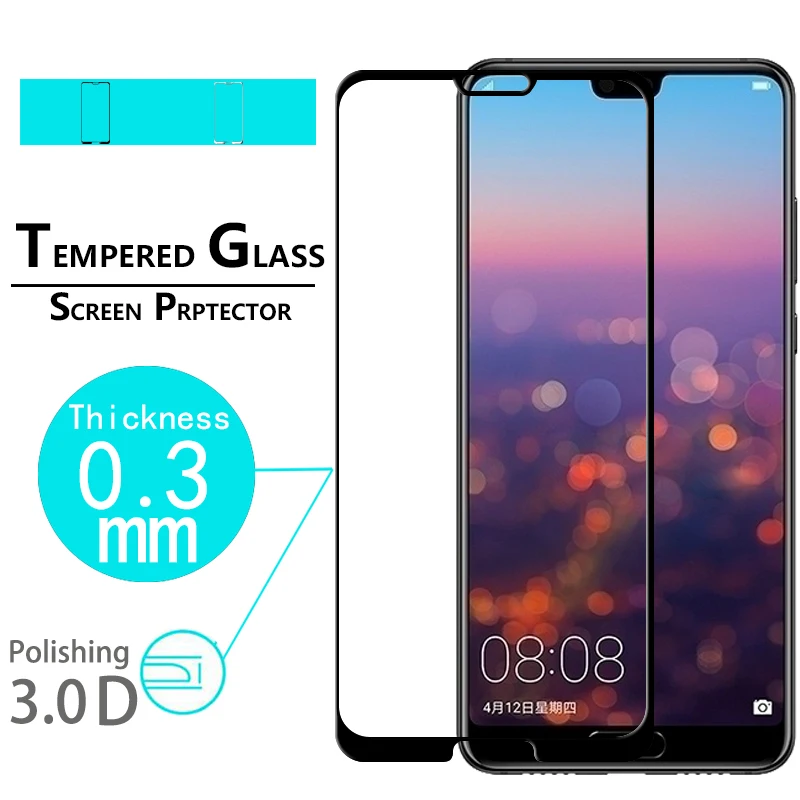 Полное покрытие 3D изогнутое закаленное стекло пленка для Huawei P20 LITE ANE-AL00 ANE-TL00 PRO
