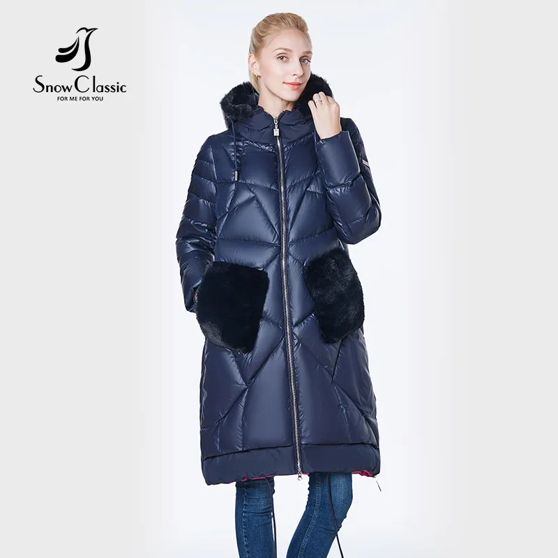 2018 куртка женщин camperas mujer abrigo invierno пальто Парк мех кролика шапка карман плюс