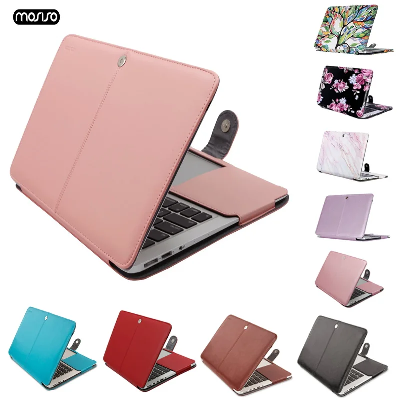 Новый кожаный чехол MOSISO для ноутбука Macbook Air 11 13 Pro Retina 12 15 женская сумка Чехол