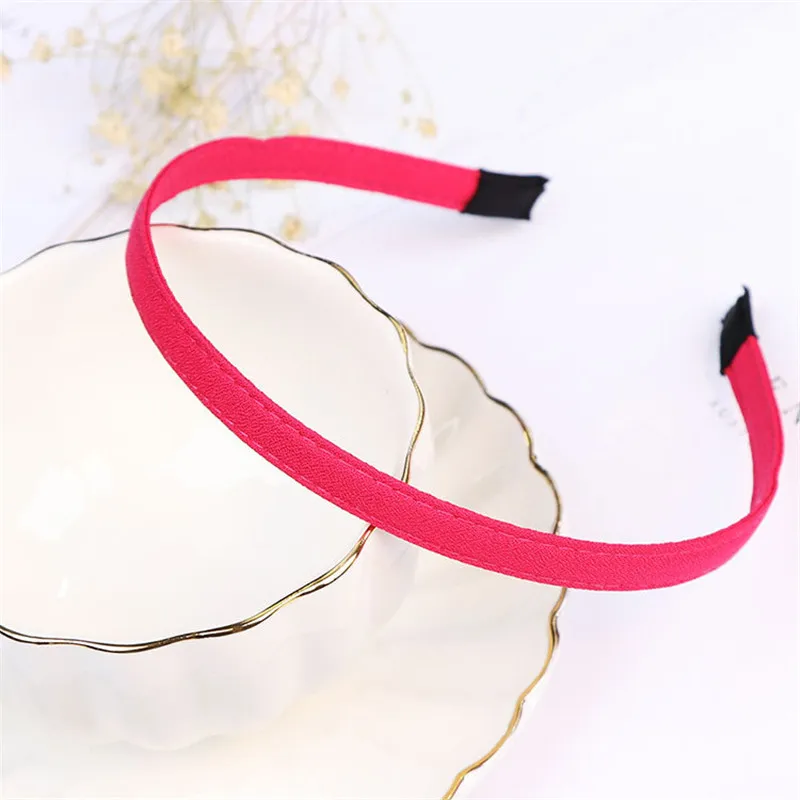 Ободок для волос женский однотонный 9 цветов| |