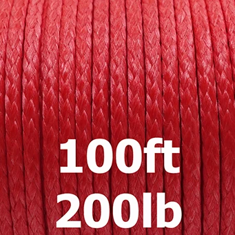 200lb-1000lb СВМПЭ плетеная леска для рыбалки, супер сильные снасти для соленой воды, аксессуары, большой змей, леска, веревка для улицы, веревка, шнур - Цвет: 100ft 200lb Red
