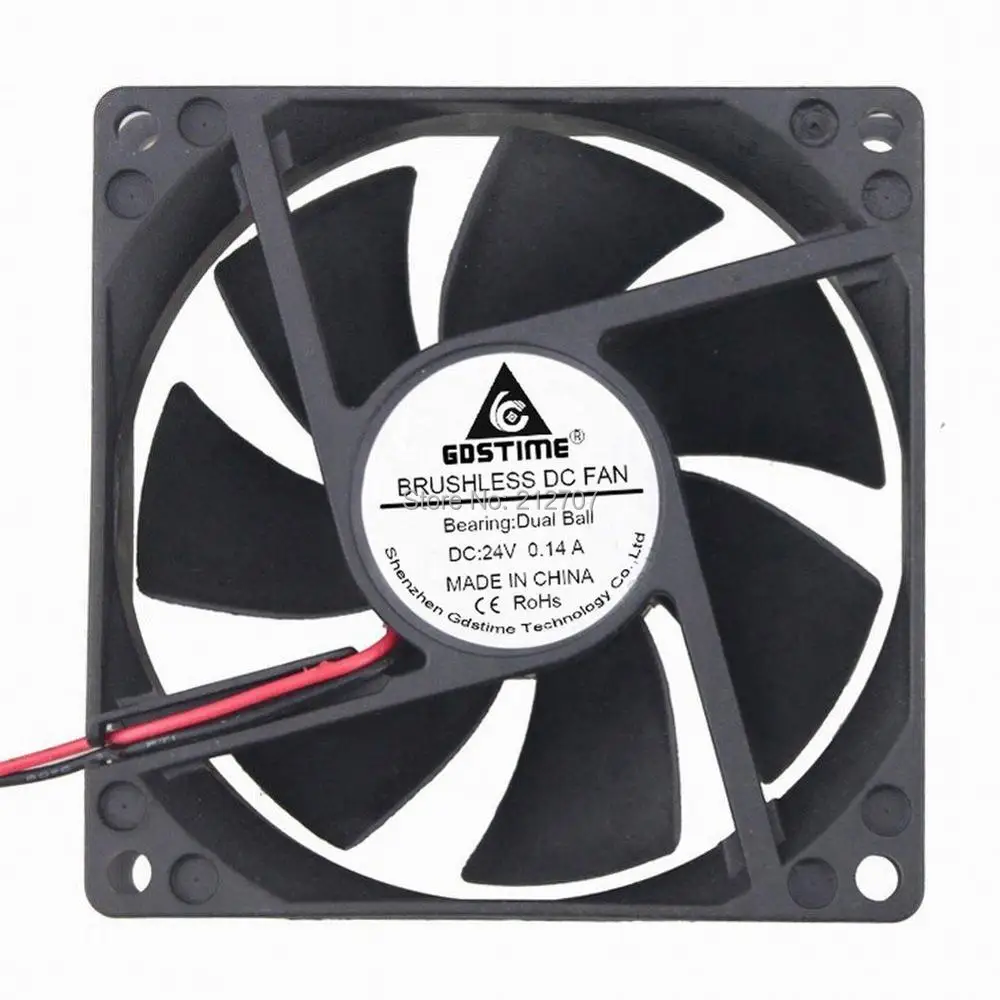 Gdstime 24В мяч 8025B 80 мм x 25 2Pin XH2.54 DC вентилятор охлаждения|dc cooling fan|cooling fandc fan |