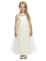 lace embroidery a line flower girl dresses tulle holy first communin dresses gown