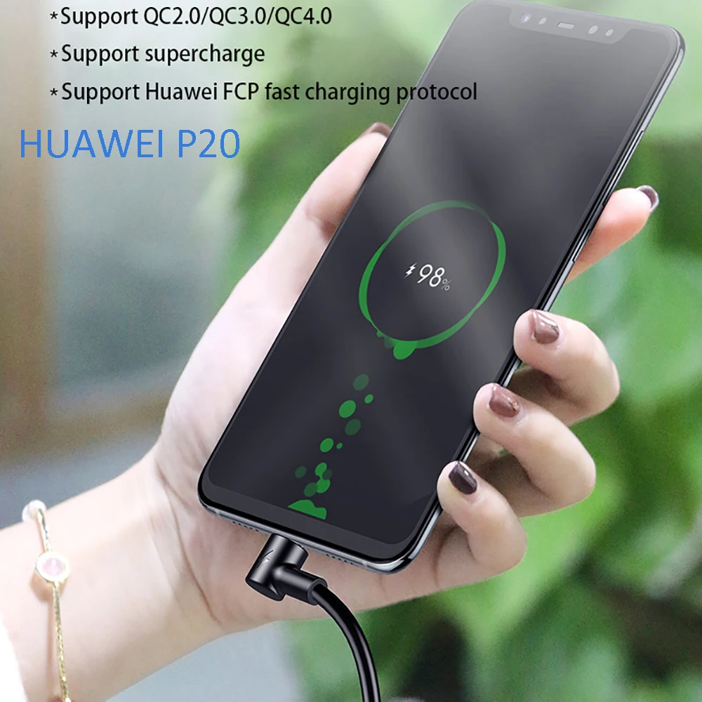 5А usb type c кабель супер быстрый для зарядки USB tipo 90 grados передачи данных C быстрой Xiaomi