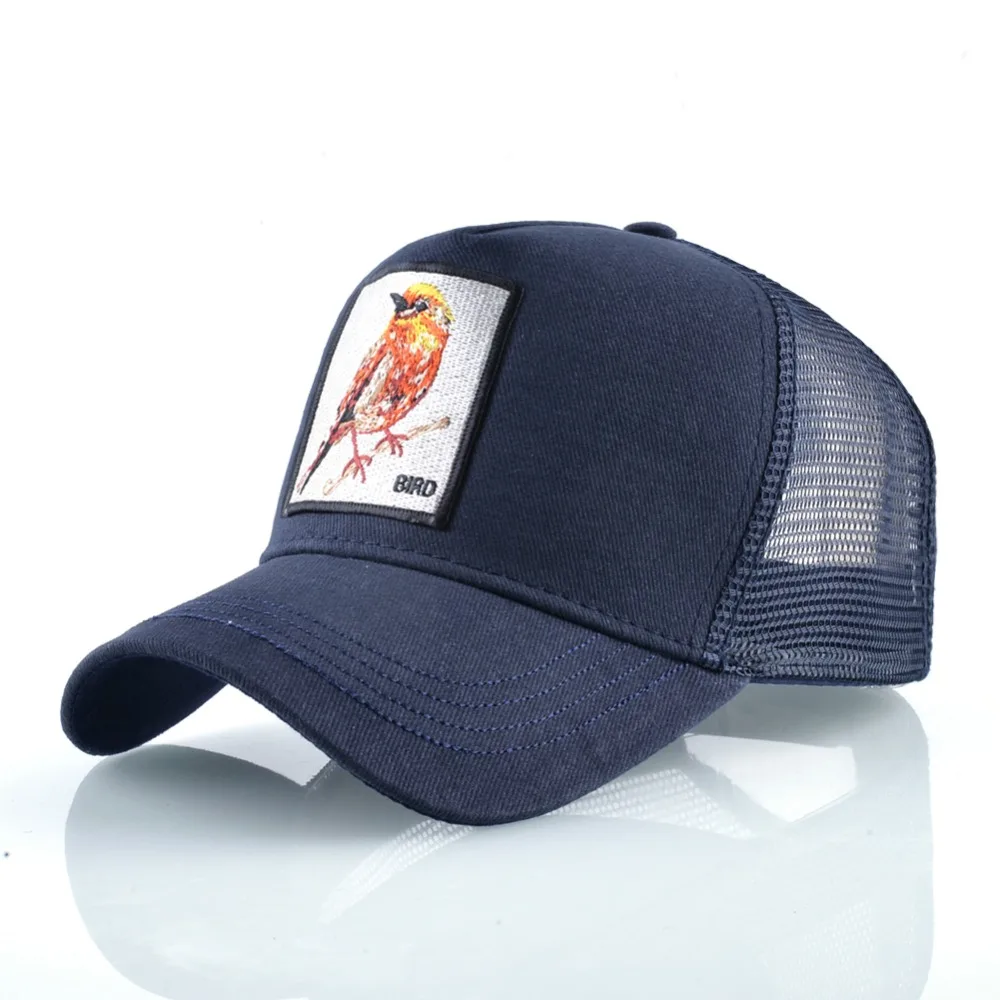 Унисекс Snapback шапки воздухопроницаемые кроссовки для мужчин Защита от солнца шапки для женщин вышивка товары птиц мужская бейсбольная кепка хлопок хип хоп Bone Casquette