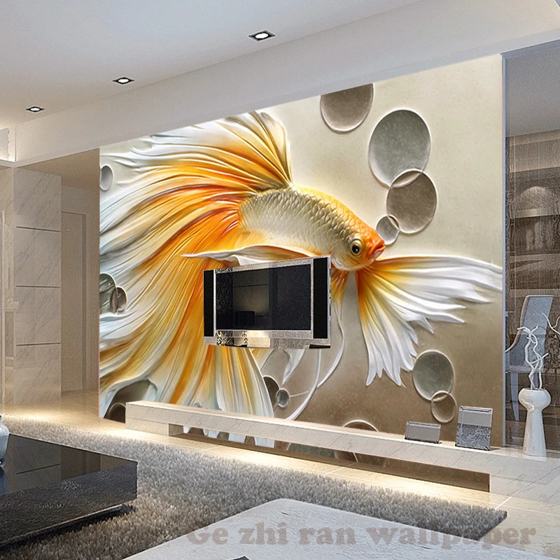 Пользовательские фото обои Живопись 3D стереоскопическая картина маслом Relie