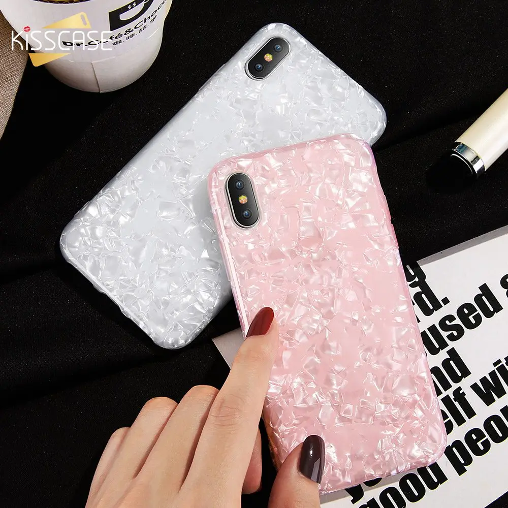 KISSCASE 2018 New Case Bling чехол на айфон 8 7 6S 6 Девчушки для телефона iPhone Plus X 5S SE 5 блеск