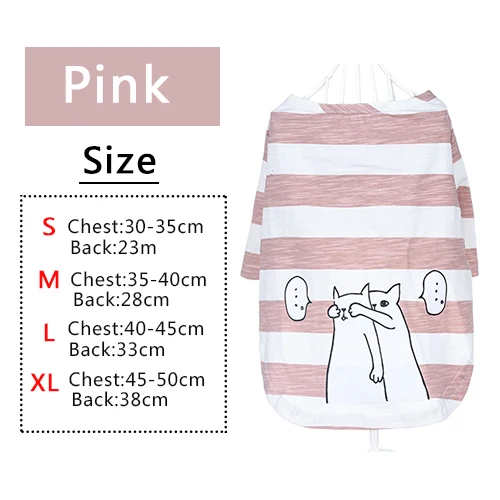 pink HOOPET Милая Одежда для собак, мягкие летние хлопковые футболки для щенков, футболка, костюм, одежда для маленьких домашних животных - Цвет: pink