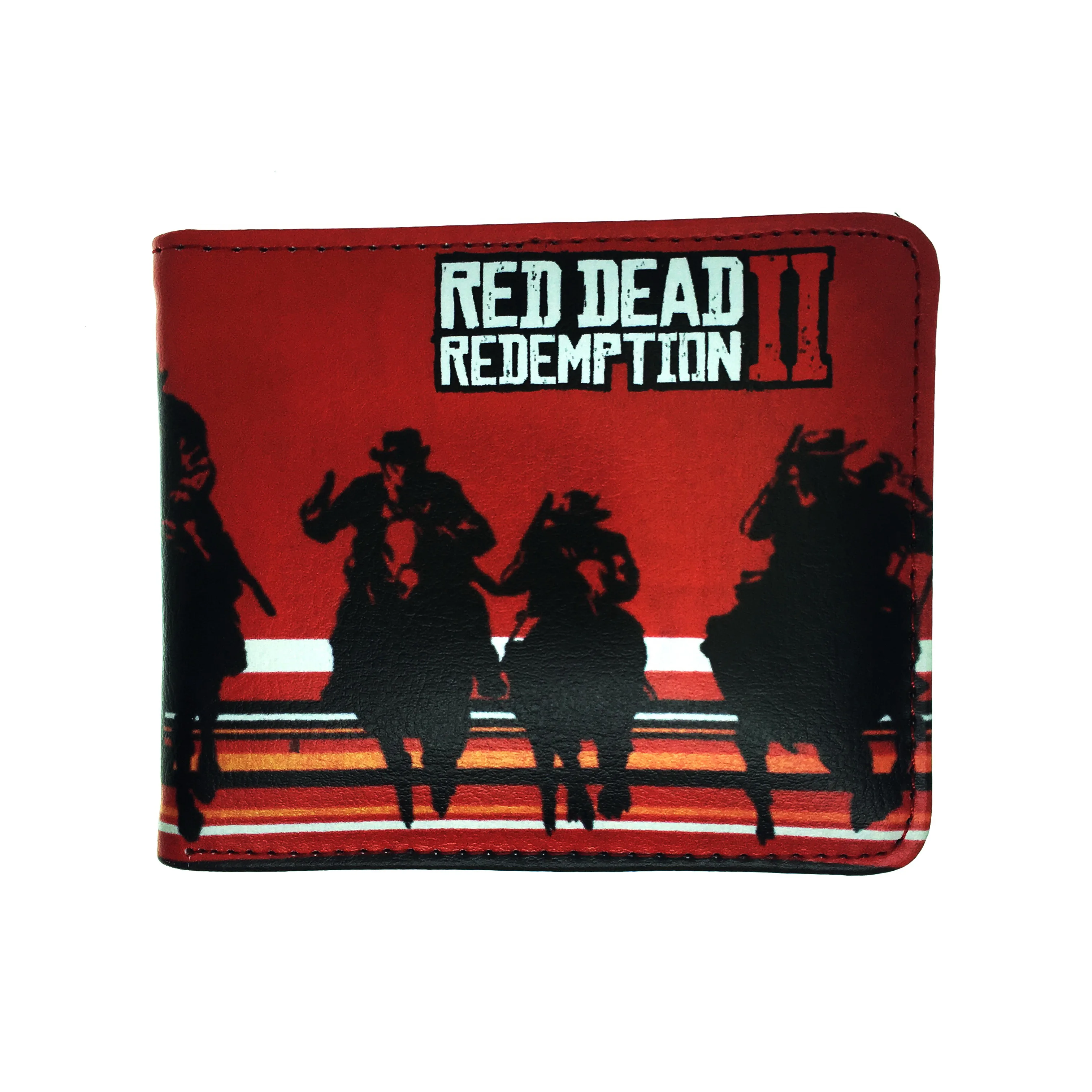 Новый дизайн модный красный короткий кошелек из искусственной кожи двойной