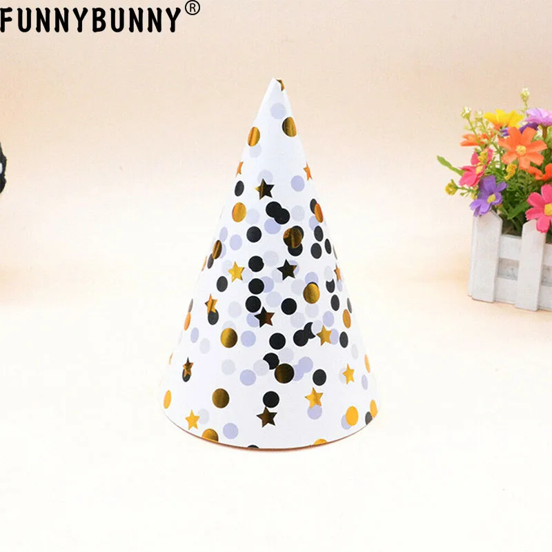 FUNNYBUNNY 3 шт в горошек шляпы для вечеринки детей взрослых украшения свадьбы дня