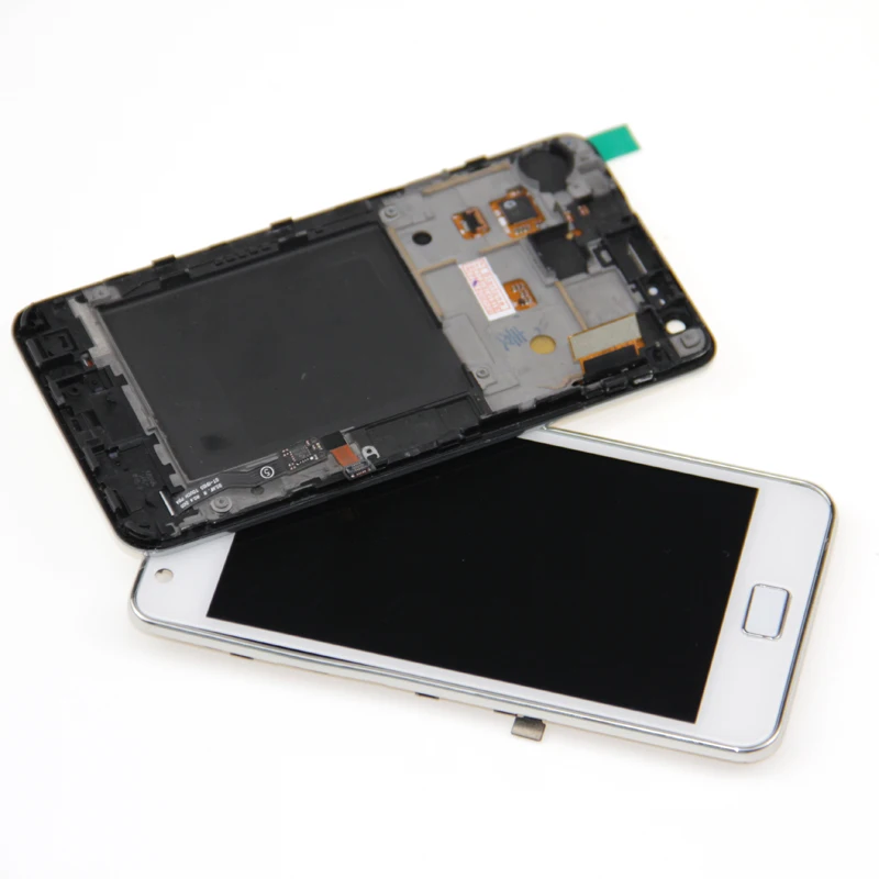 ЖК дисплей для Samsung Galaxy SII S2 I9100 i9105 кодирующий преобразователь сенсорного экрана в