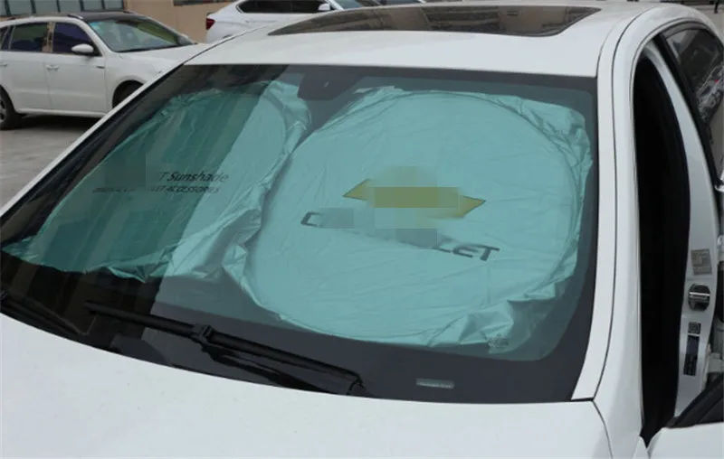 Car Window Sunshade Covers FOR Chevrolet sail Cruze Sonic LOVR RV Malibu Trax CAPTIVA Epica camaro Silver accessories | Автомобили и
