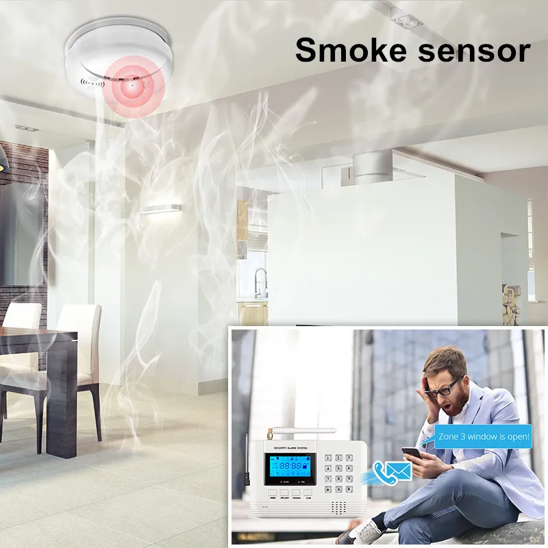 Fuers GSM PSTN SIM домашняя охранная сигнализация с клавиатурой ЖК экран телефонная