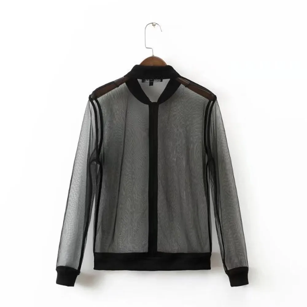 Женские футболки модные сексуальные сетчатые Харадзюку женские с v-образным