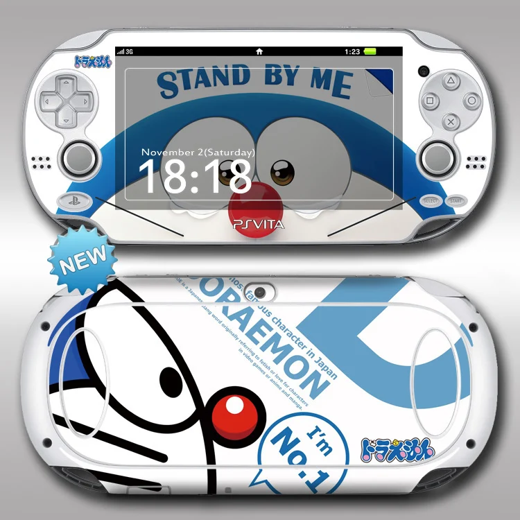 Передняя и задняя защитная наклейка PSV1000 Обложка для Sony PS vita 1000 one piece/Doraemon