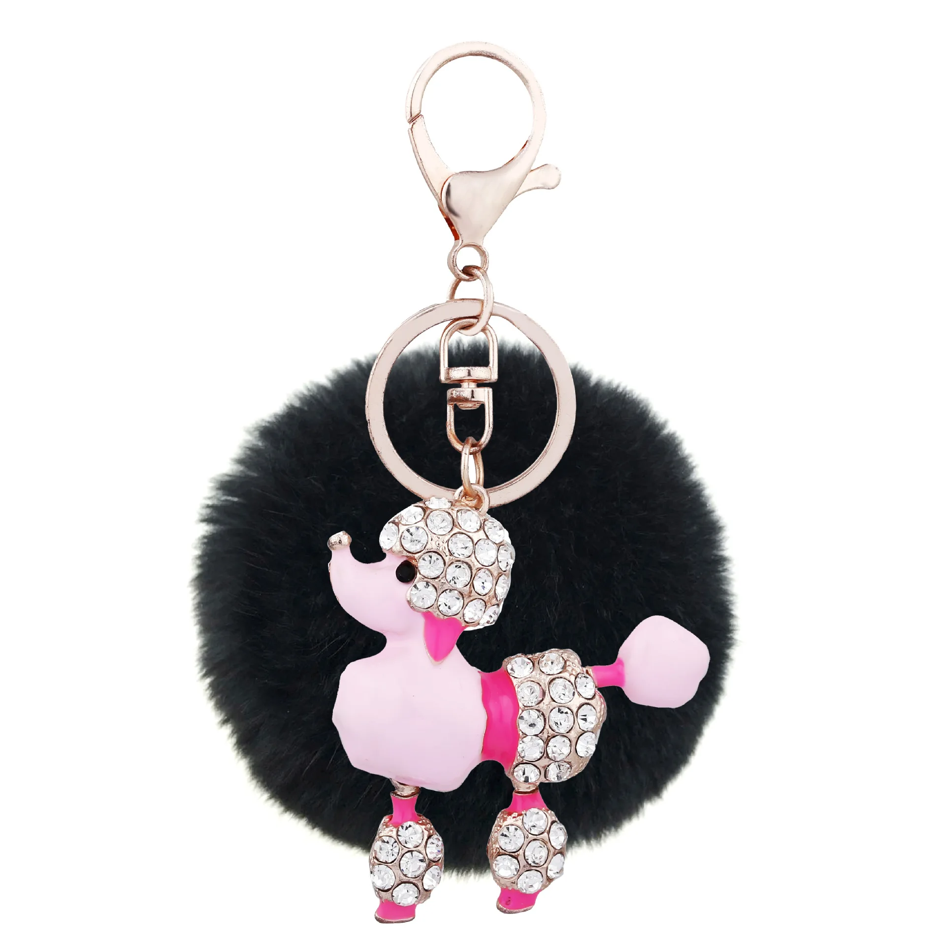 Милый щенок брелок пушистый комочек сумка Подвеска Популярные меховые собака