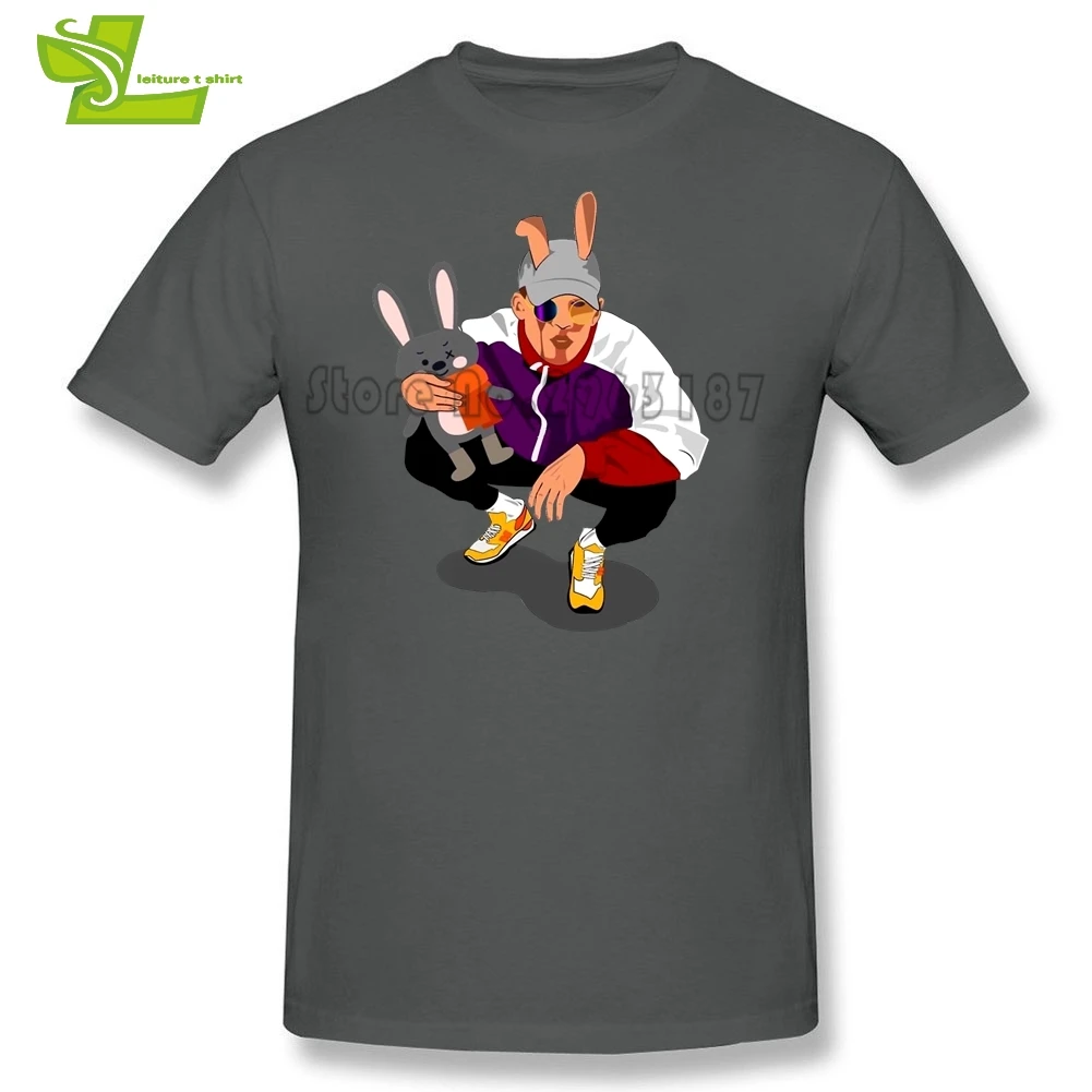 Bad Bunny Rabbit Adult T Shirt Home Wear Classic Loose Tops Men Short Sleeve O Neck Tees Teenboys Latest Personality Tee | Мужская