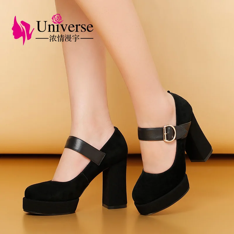 Вселенная Мэри Джейн женская обувь на платформе очень высоком каблуке G057 | Обувь