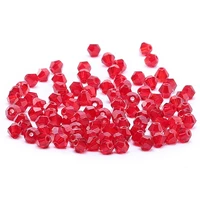 red austrian glamour crystal beads 100pc 4mm austria crystal bicone beads 5301 loose spacer bead beads accessories s 18