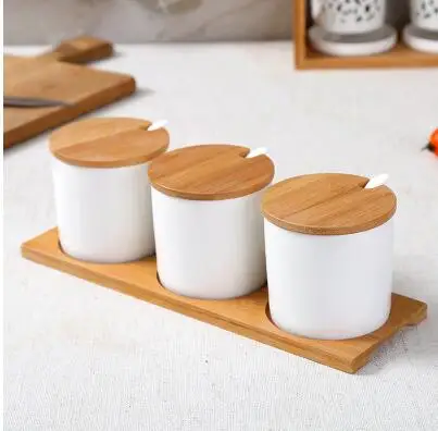 3 в 1 Керамическая сахарница с ложкой|ceramic sugar bowl|sugar bowlceramic |