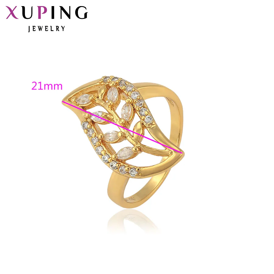 Xuping, модные кольца, очаровательные, позолоченные, ювелирное изделие, подарок для девушек, женщин, продвижение, вечерние, имитация ювелирных изделий, Рождество, S31, 5-10267