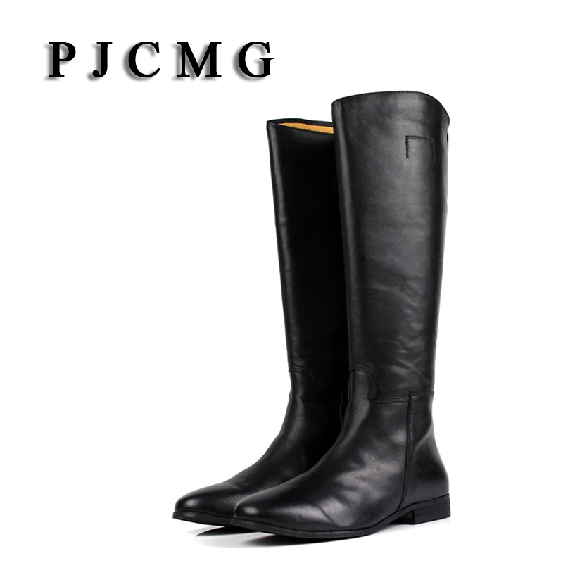 Новинка осень/зима мужские уличные высококачественные сапоги PJCMG до колена из