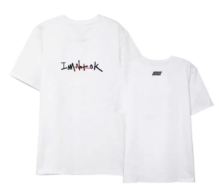 Новое поступление футболка с круглым вырезом и коротким рукавом надписью i am