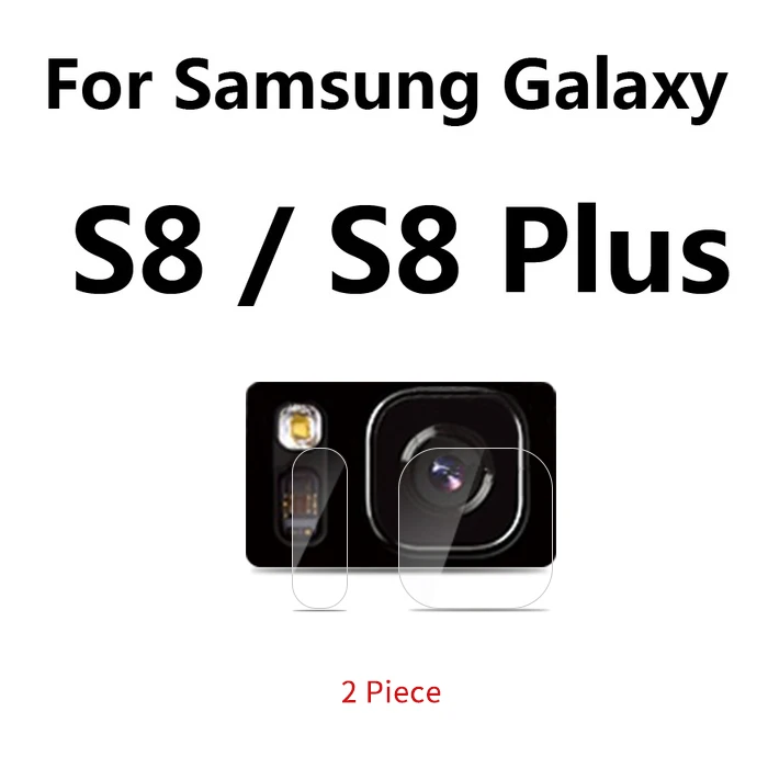 for samsung s8 2 шт Камера защитное устройство для объектива закаленное Стекло пленка для iPhone7 8 X samsung s9 s8 note8 s9+ плюс объектив задней камеры протектор - Цвет: for samsung s8