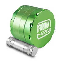 formax420 62mm 4 parts premium quality aluminium cnc tobacco grinder with pollen presser