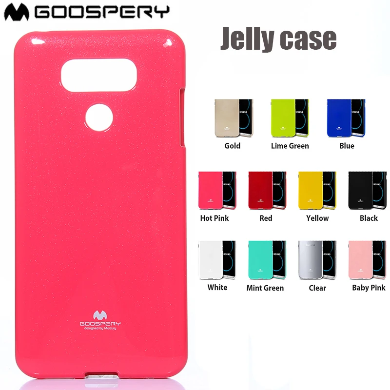 Тонкий защитный чехол-бампер из ТПУ для LG G3 G4 G5 G6 V10 V20 V30 GOOSPERY Pearl Jelly