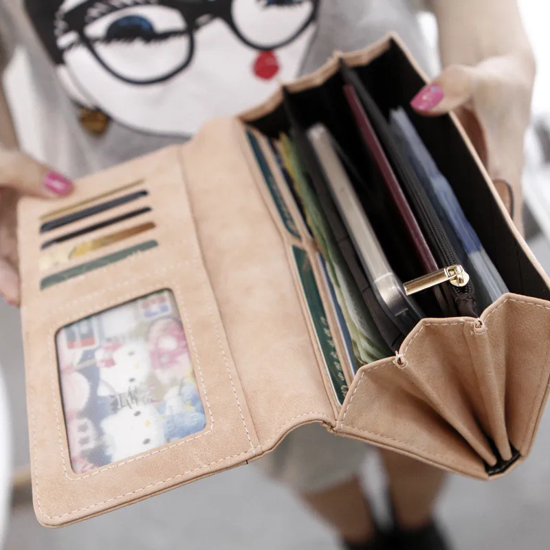 Женский Длинный клатч кошелек вместительные кошельки женский женские Карманный