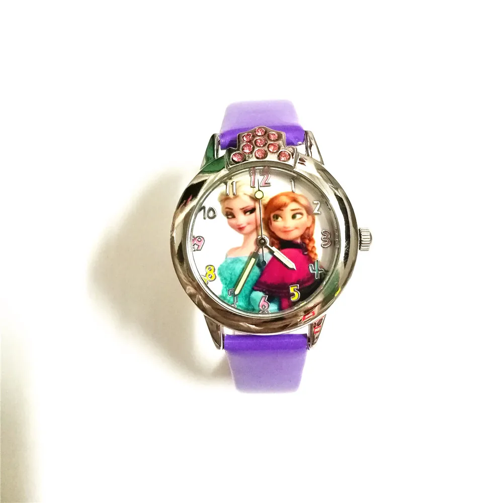 3D cartoon Crystal Diamond children quartz Elsa Anna watches Bracelet girls kids gift montre enfant relogio infantil zegarek | Наручные