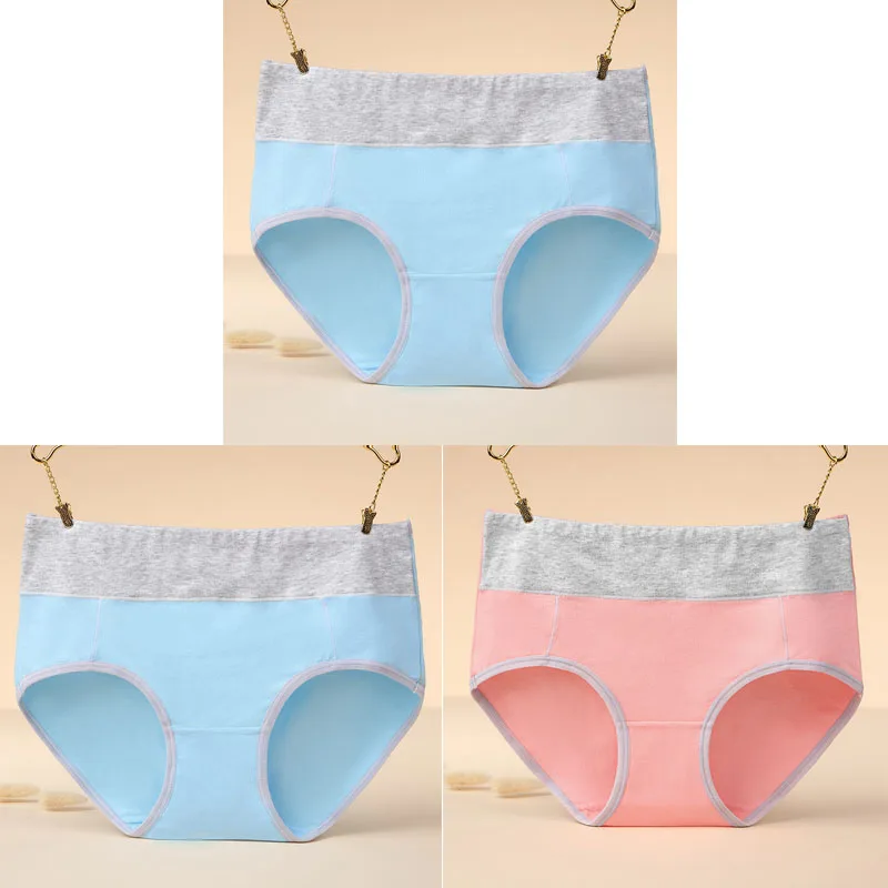 Texiwas 3pcs \ ЛОТ, хлопковые трусы лоскутное кружевное женское белье Для женщин нижнее белье, удобные трусы с низкой посадкой тела утягивающее белье для женщин - Цвет: color17