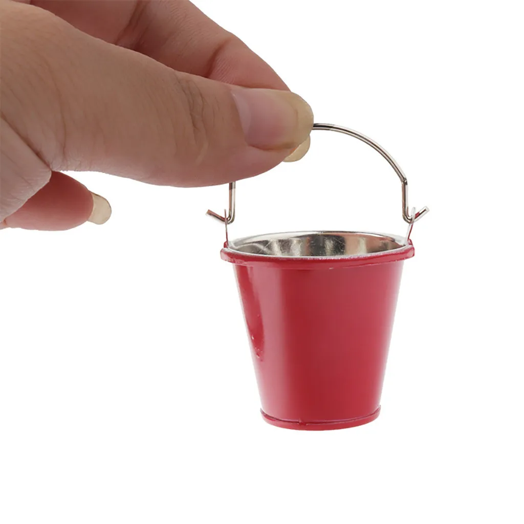 Remote control car accessories Simulation Red Mini Metal Bucket Tool DIY for 1/10 RC Crawler Off-road Car Truck Z418 | Игрушки и хобби