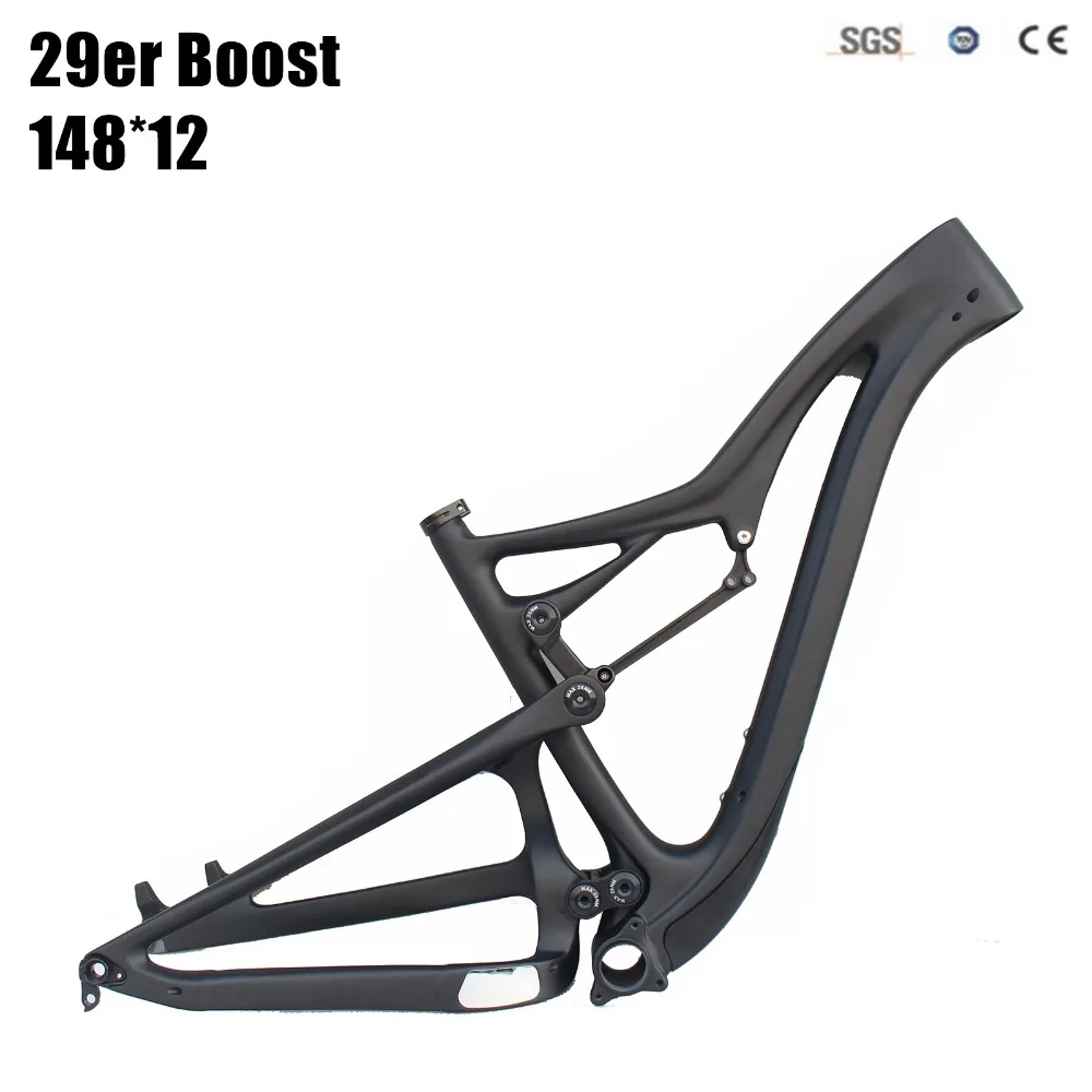 2018 новейший 29er Boost полная подвеска горный велосипед рама для горного велосипеда 15