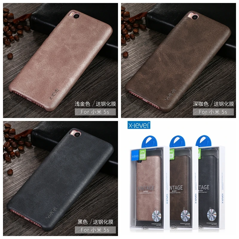 X-Level Роскошный Ретро PU кожаный чехол для Xiaomi Mi 5s плюс ультра тонкий чехол Чехол для Xiaomi Mi5s плюс M5S плюс винтажный Чехол