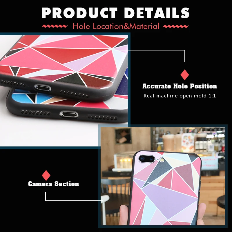 Yikola Colorful Soft TPU Pattern Case For iPhone 7 8 Plus Protect Back Full Cover X 6S Fashion Phone Cases |