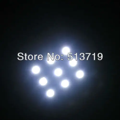 Оптовая продажа 9 SMD 5050 Светодиодный светильник панели салона автомобиля T10