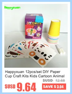 Happyxuan 12 шт./кор. DIY ремесло Наборы для детей Бумага чашка креативные игрушки, девчачья детсадовская дошкольного образования материалов