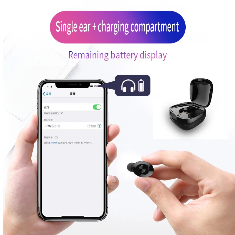 XG12 TWS Bluetooth 5,0 наушники стерео настоящие беспроводные наушники спортивные HIFI наушники гарнитура с микрофоном для телефона