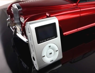Модный экран MP3 мини металлический алюминиевый клип-карта MP3-плеер студенческий MP3 подарок