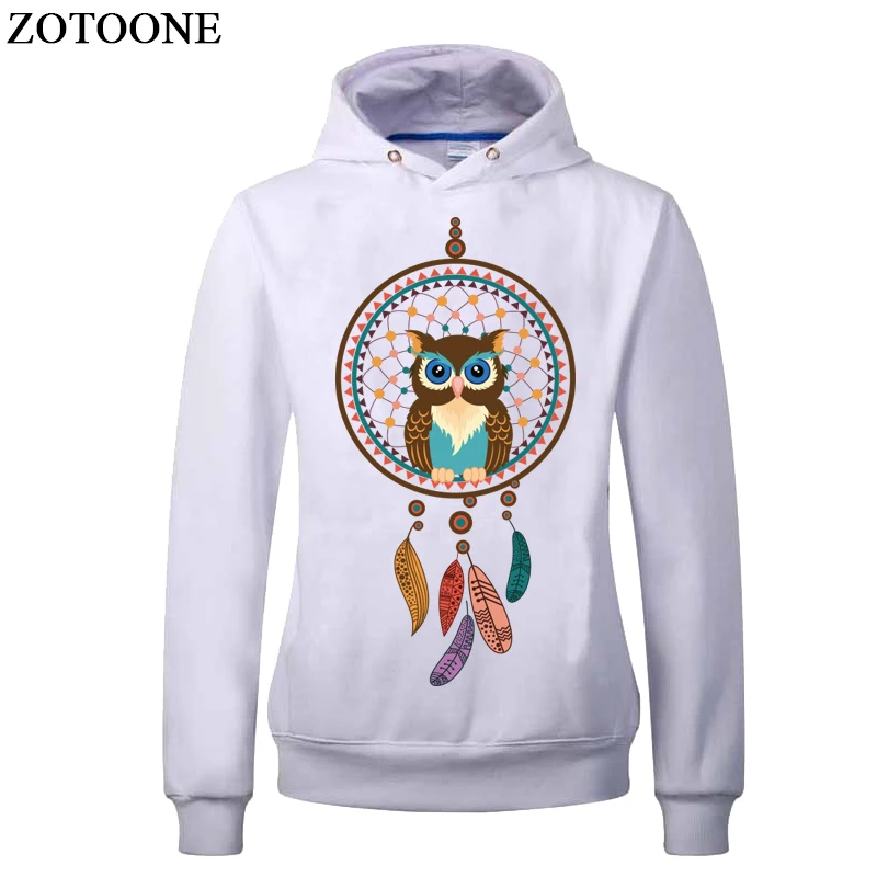 ZOTOONE Ловец снов патч утюг на передачи Фламинго цветок письмо нашивки для одежда