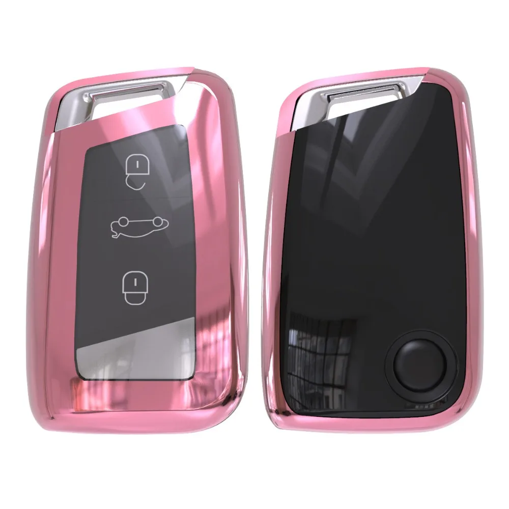 Полный Чехол из мягкого ТПУ защиты дистанционного ключа чехол для Skoda Superb A7