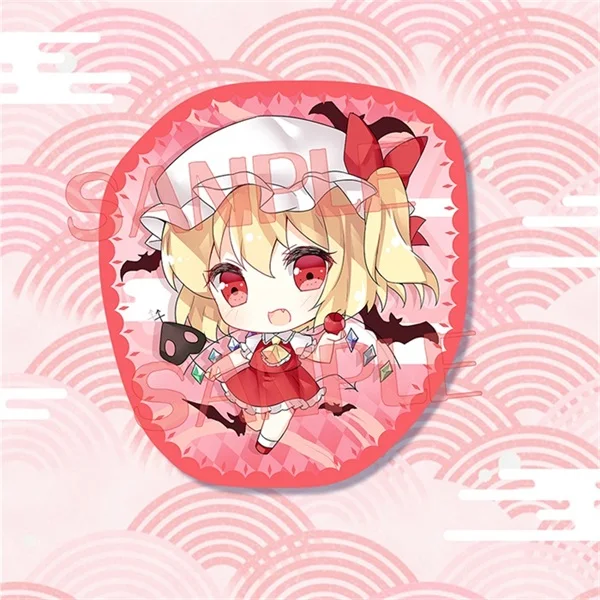 Милая аниме плюшевая кукла TouHou Project Flandre Scarlet Remilia Scarlet Hakurei Reimu Q version Косплей плюшевая подушка мягкие игрушки - Цвет: Flandre Scarlet