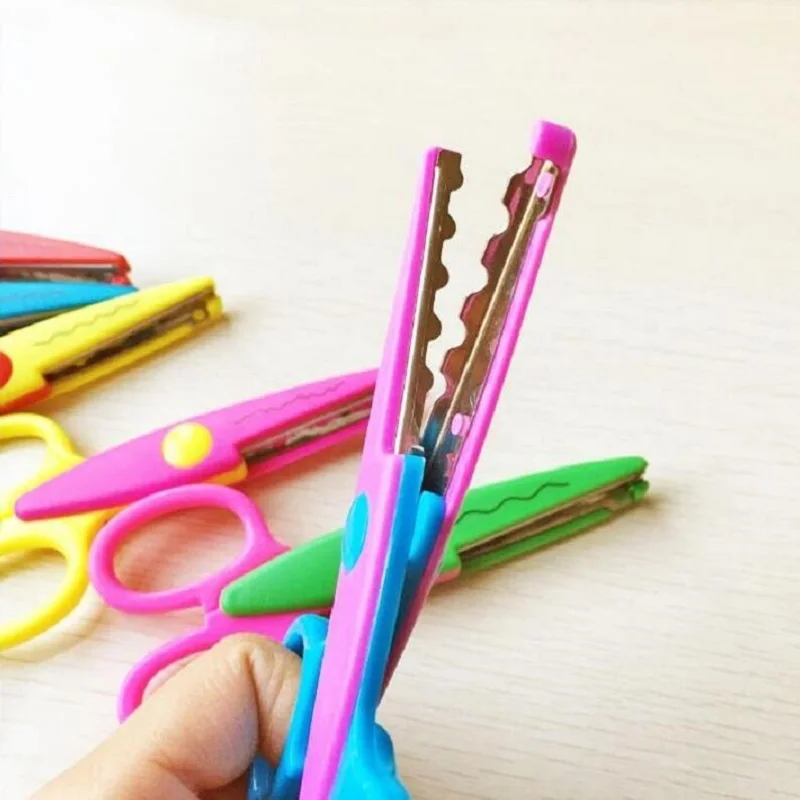 Пластиковые ножницы для фотоальбома сделай сам 5 дюймов|lace scissors|student scissorsscissor diy |