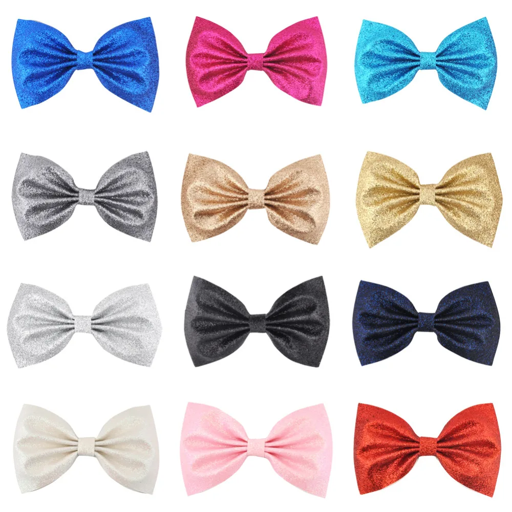 Заколки для волос девочек-подростков 4 5 дюйма из блестящей кожи | Аксессуары