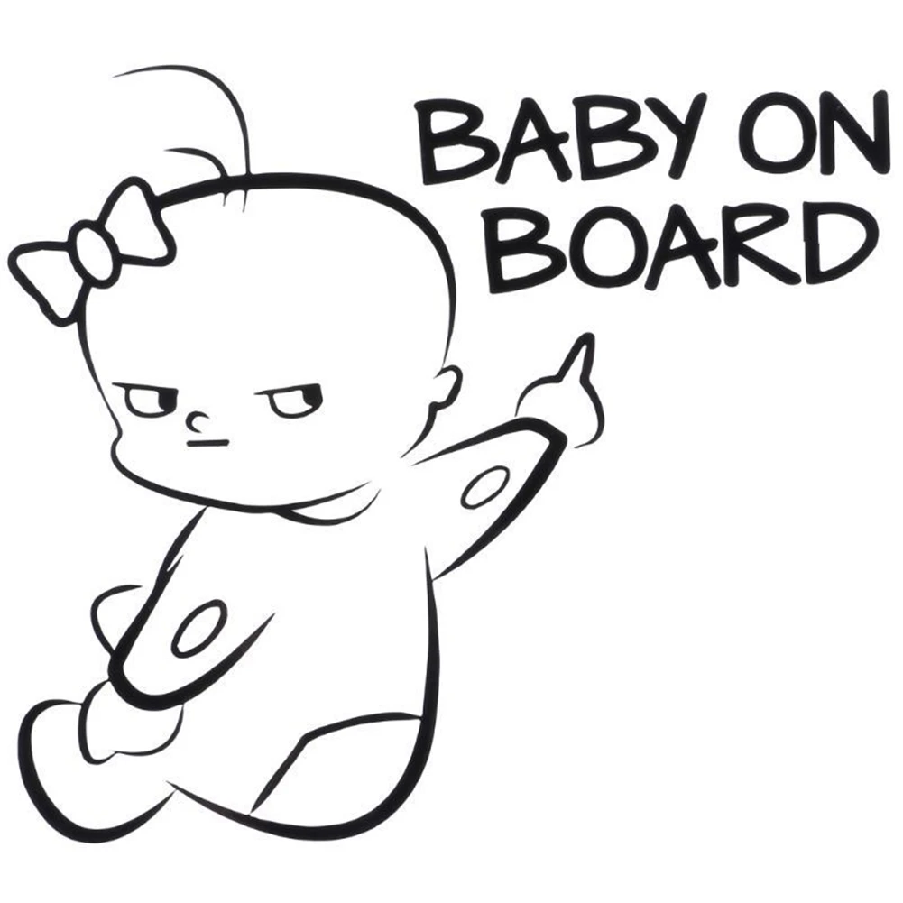 3D Baby On Board автомобильный Стикеры Предупреждение Стикеры дизайн Двухцветный высекательный пресс машины для Автомобильная наклейка «Доберман» авто-Стайлинг авт